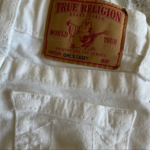 True Religion Girls white denim jeans - Picture 2 of 5